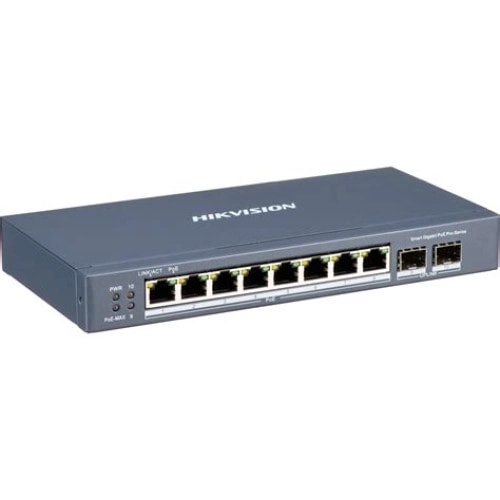 Switch PoE Gigabit Hikvision DS-3E1510P-EI/M 8 cổng