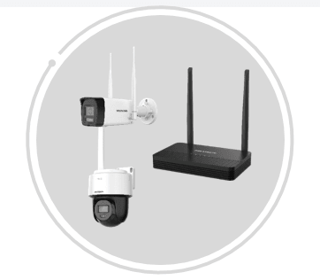Bộ Kit Wifi Hikvision NKS422W03H Trụ + Xoay Quét 2MP