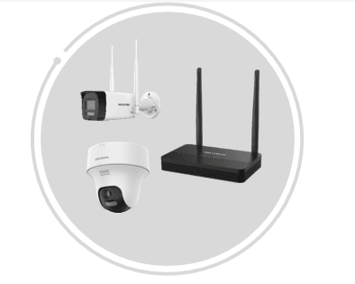 Bộ Kit Wifi Hikvision NKS424W02H Trụ + Mini 4MP